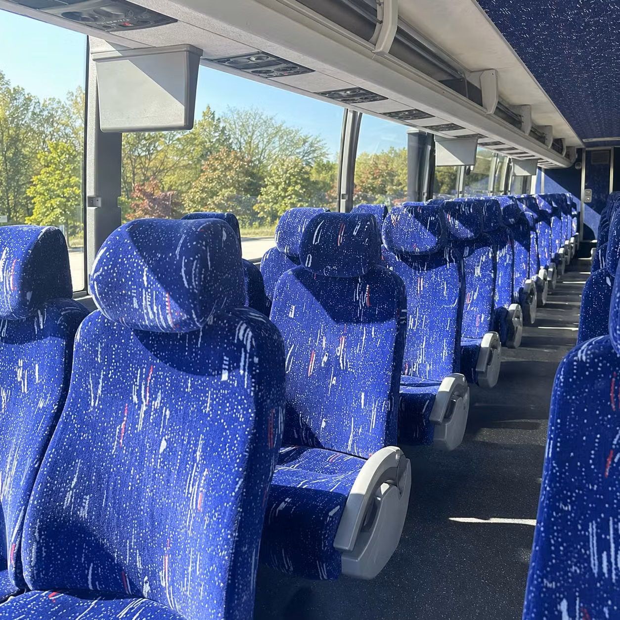 richland charter bus interior